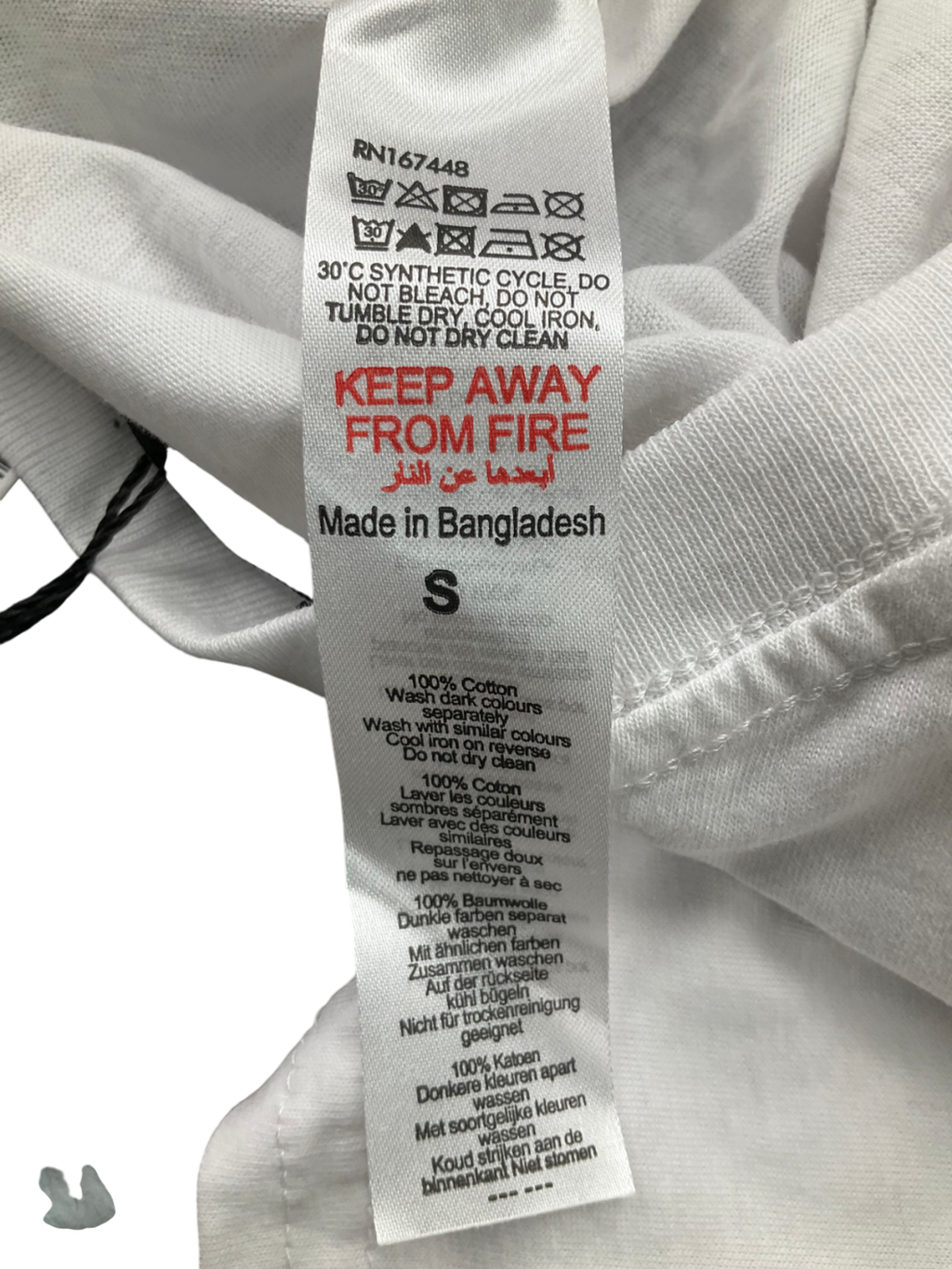 PrettyLittleThing White Lobster Graphic Detail Oversized T Shirt UK S