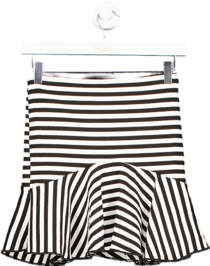 Zara Black and White Striped Skirt UK S