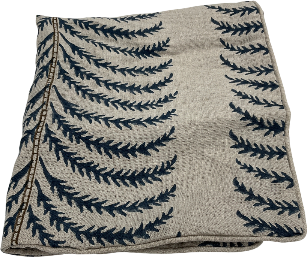 oka Areca Cushion Cover - Air Force Blue