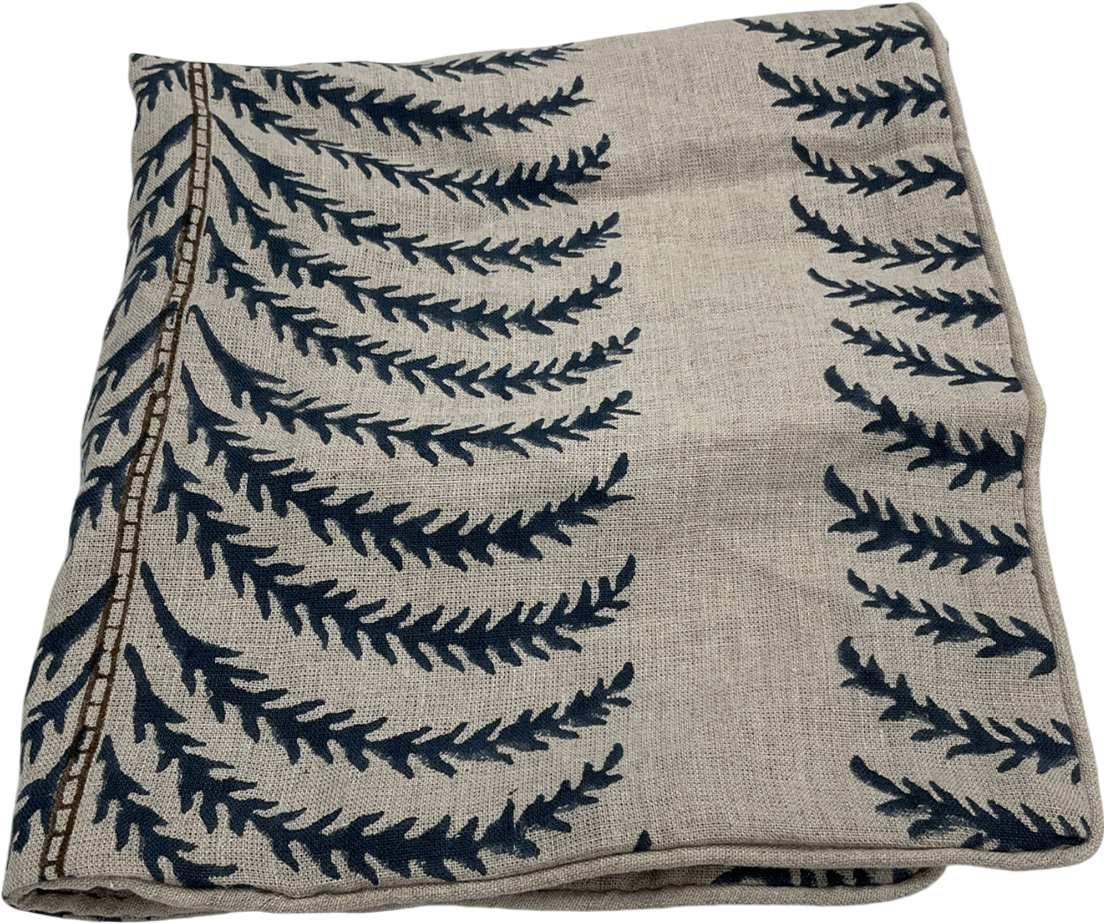 oka Areca Cushion Cover - Air Force Blue