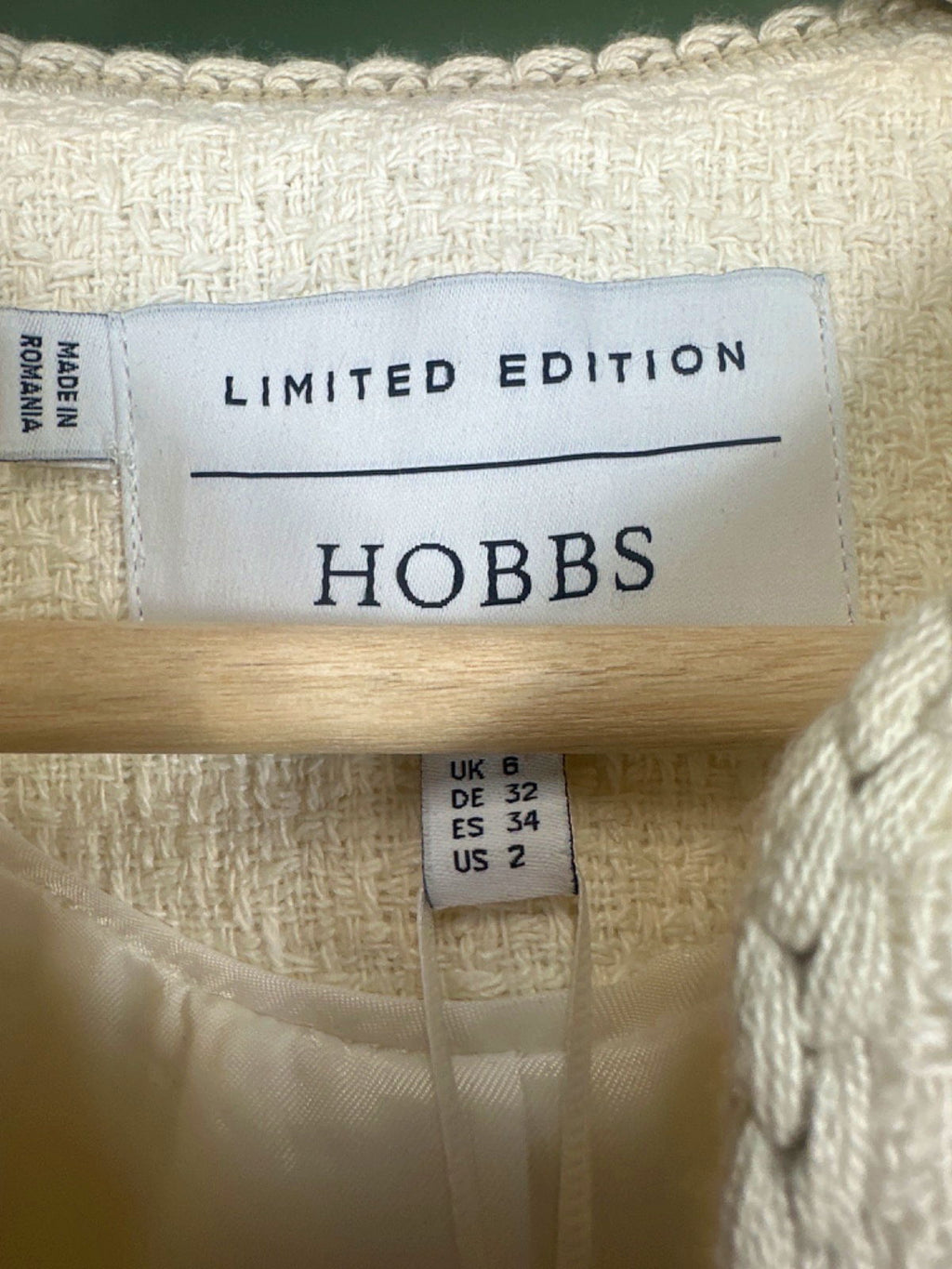 Hobbs Ivory Draycott Jacket Limited Edition UK 6