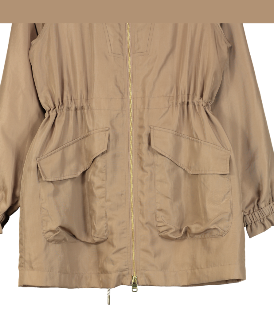 Varley Beige Taupe Shimmer Alison Jacket UK XS