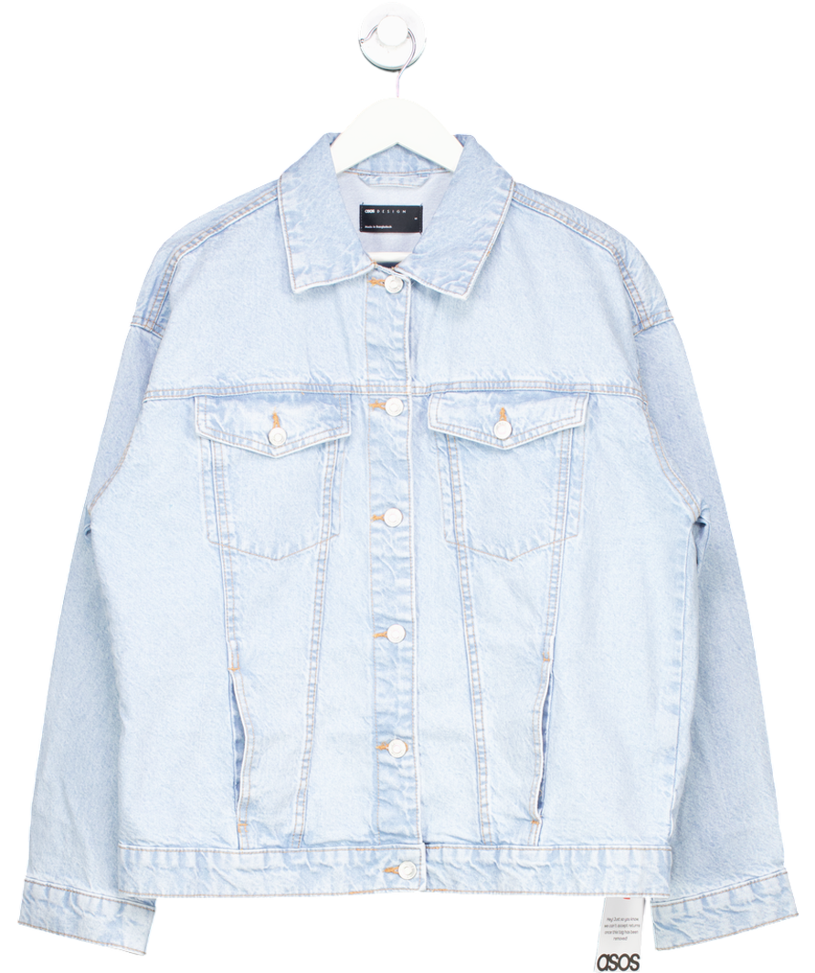 ASOS Blue Oversized Denim Jacket UK S
