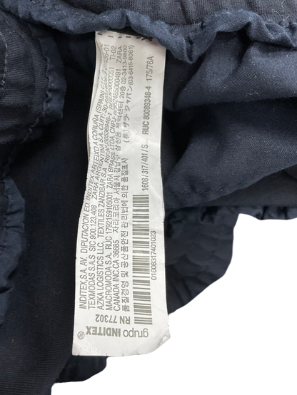 ZARA Black Cargo Fleece Trousers UK S