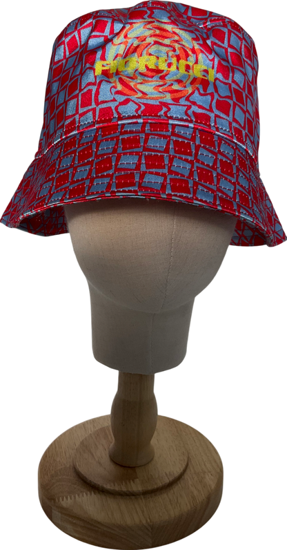 FIORUCCI Red And Purple Bucket Hat No Size