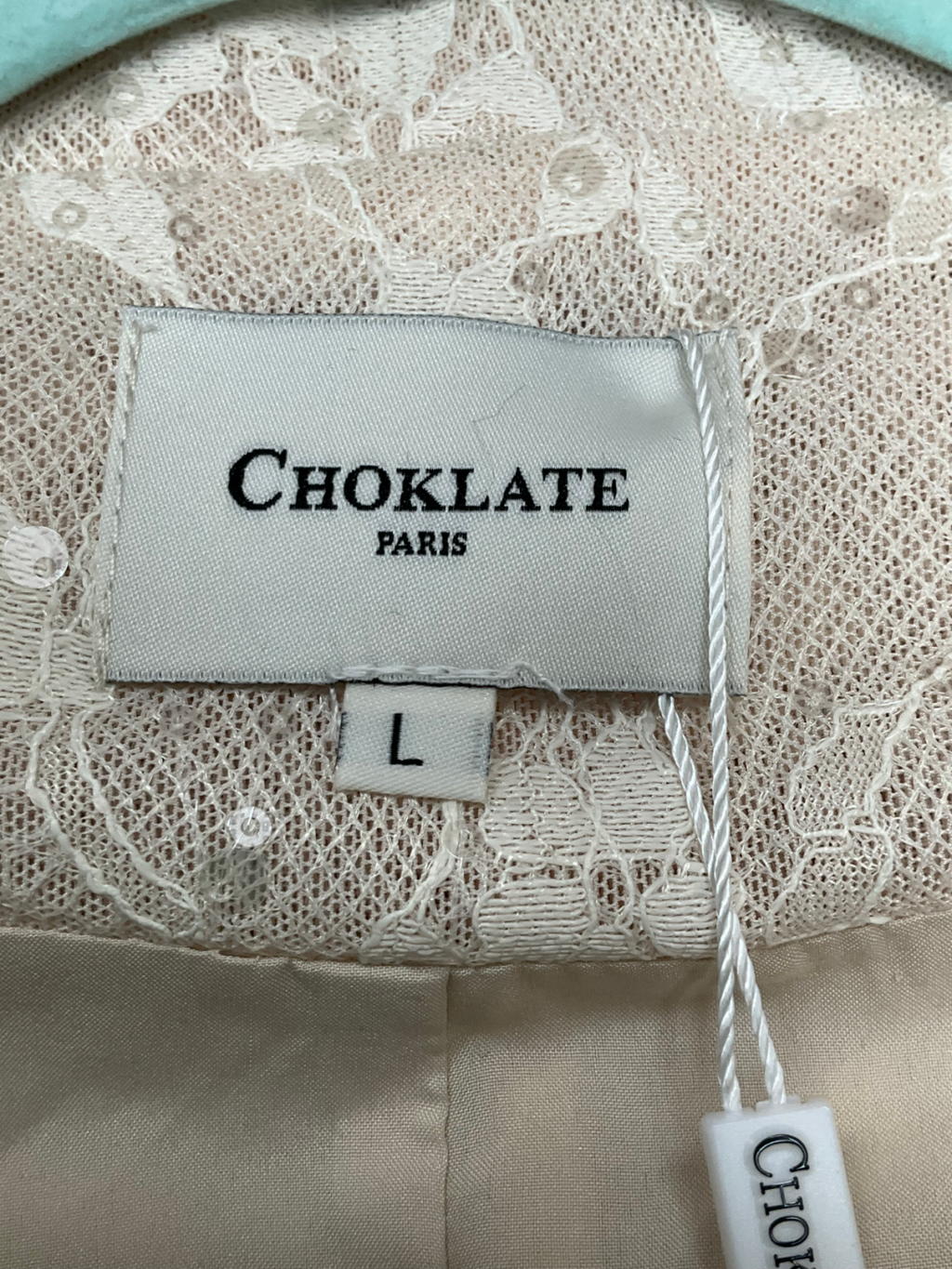 Law & Co Cream Choklate Tailman Sequin Blazer UK L