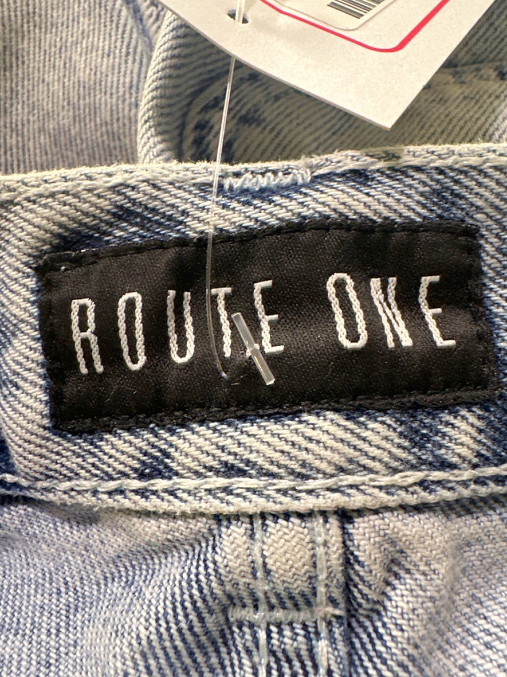 Route One Light Blue Denim Shorts W34