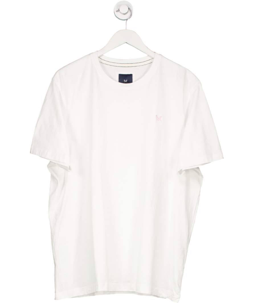 Crew Clothing Company White Round Neck Tee UK XXL