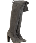 Stuart Weitzman Grey Highland Suede Knee High Boots UK 4 EU 37 👠