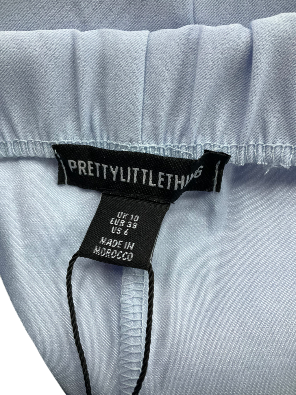 PrettyLittleThing Shape Blue Soft Cotton Maxi Skirt UK 10