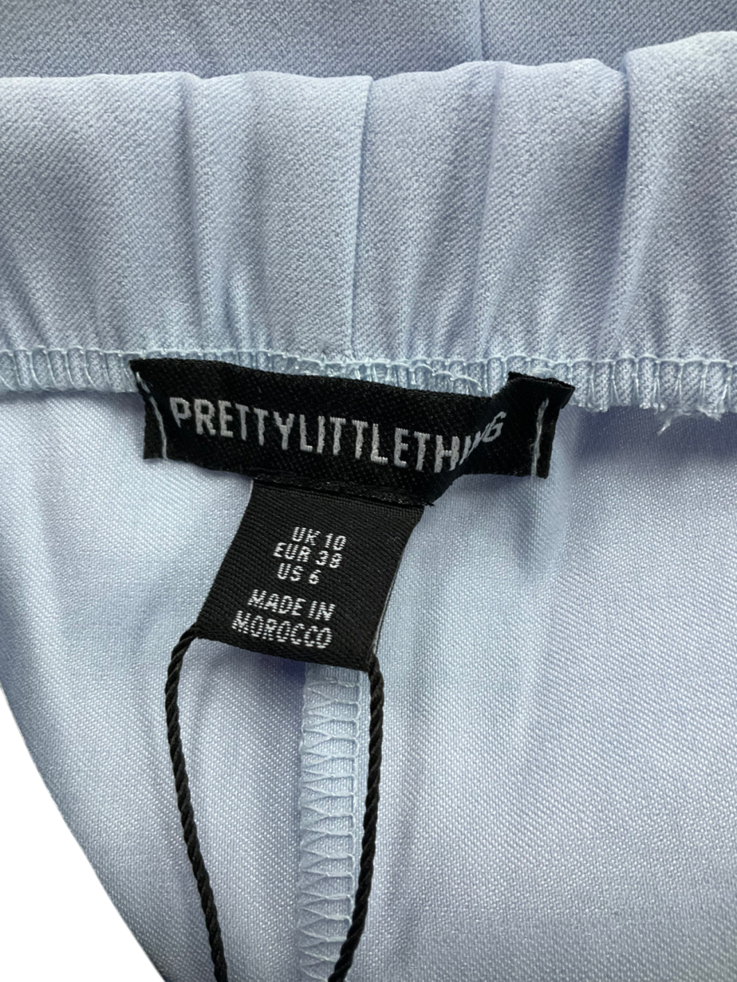 PrettyLittleThing Shape Blue Soft Cotton Maxi Skirt UK 10