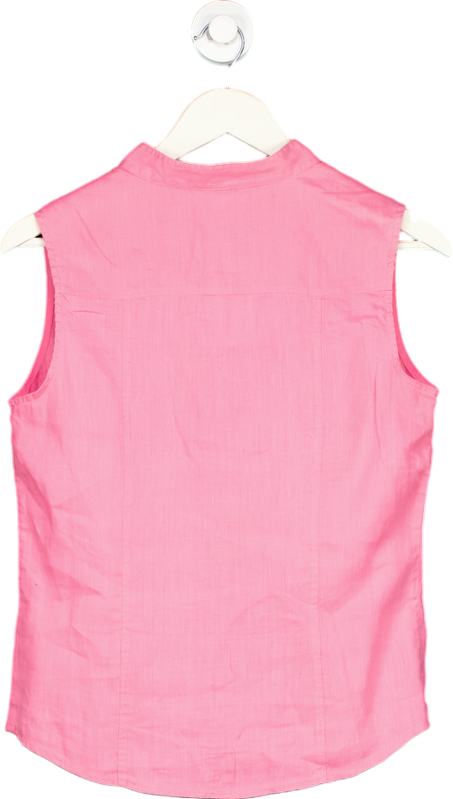 Jaeger Pink Sleeveless Blouse UK 10