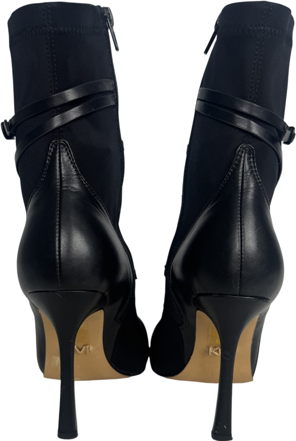 Karen Millen Black Neoprene Buckle Detail Sock Boot UK 3 EU 36 👠