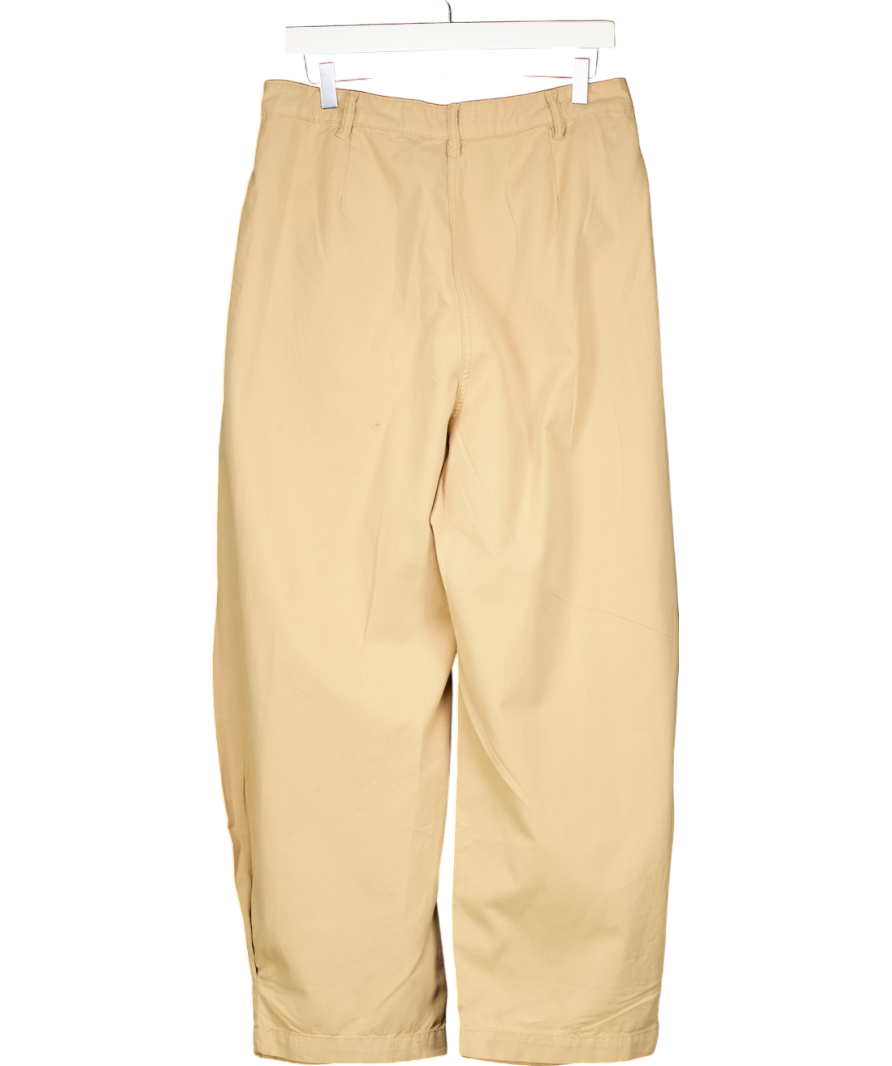 All Saints Beige Becca Voluminous Trousers UK 12