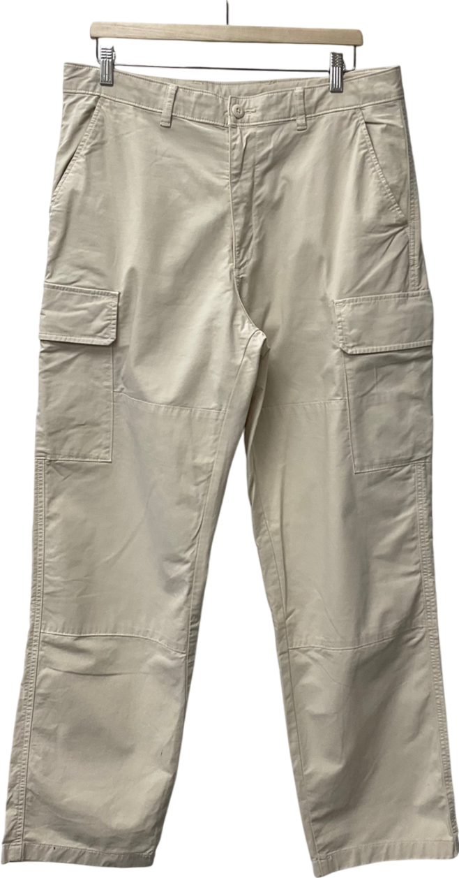 Uniqlo Cream Cargo Pants UK L