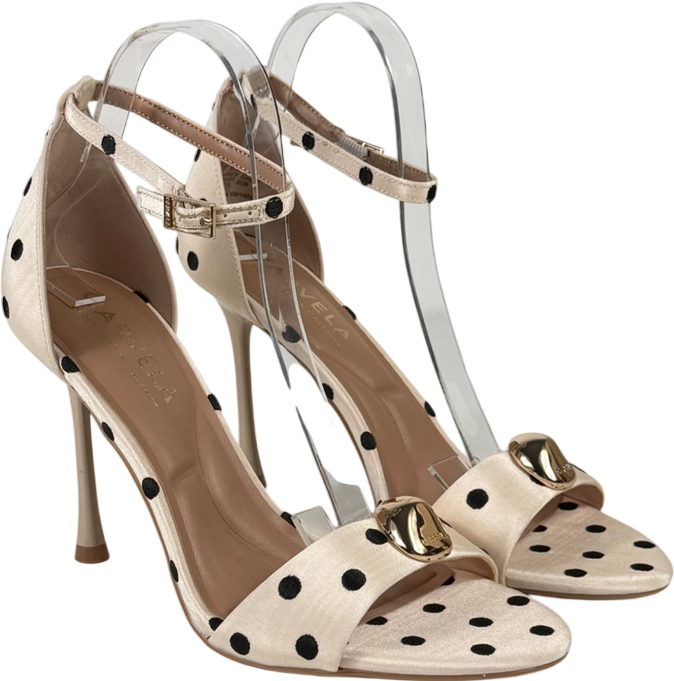 Carvela Cream Incanto Polka Dot Heel UK 7 EU 40