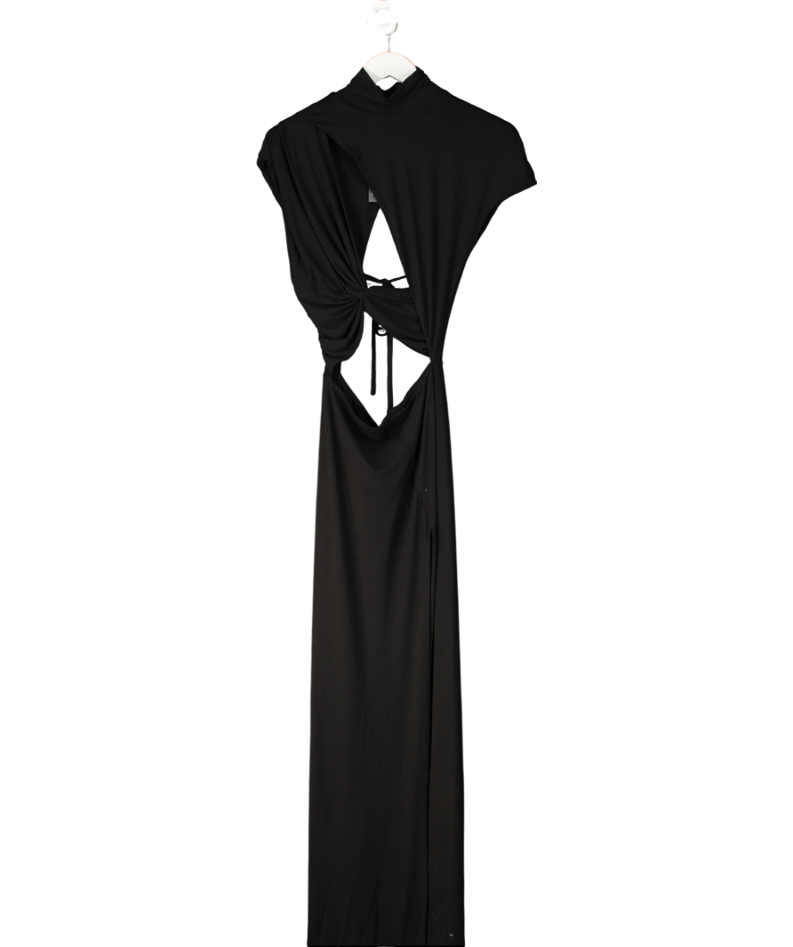 Noughts & Kisses Onia Black Cut Out Maxi Dress UK XS