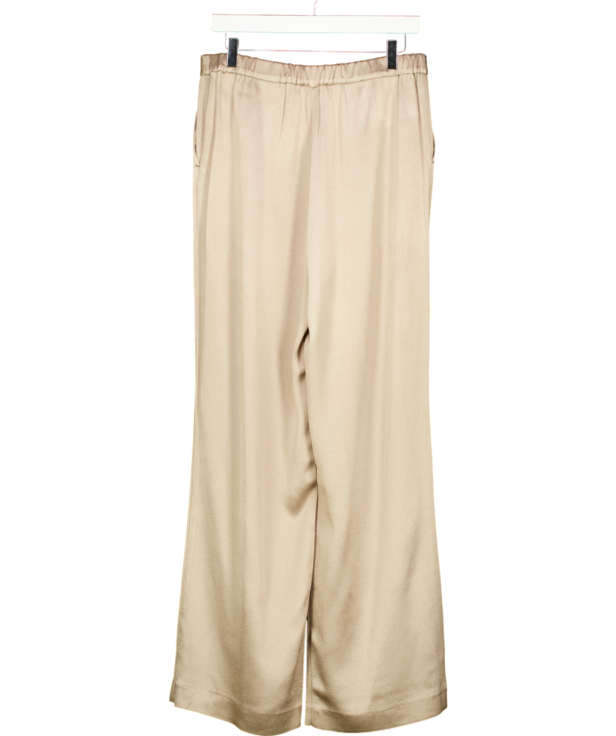 REISS Metallic Arianna Wide Leg Trousers UK 12