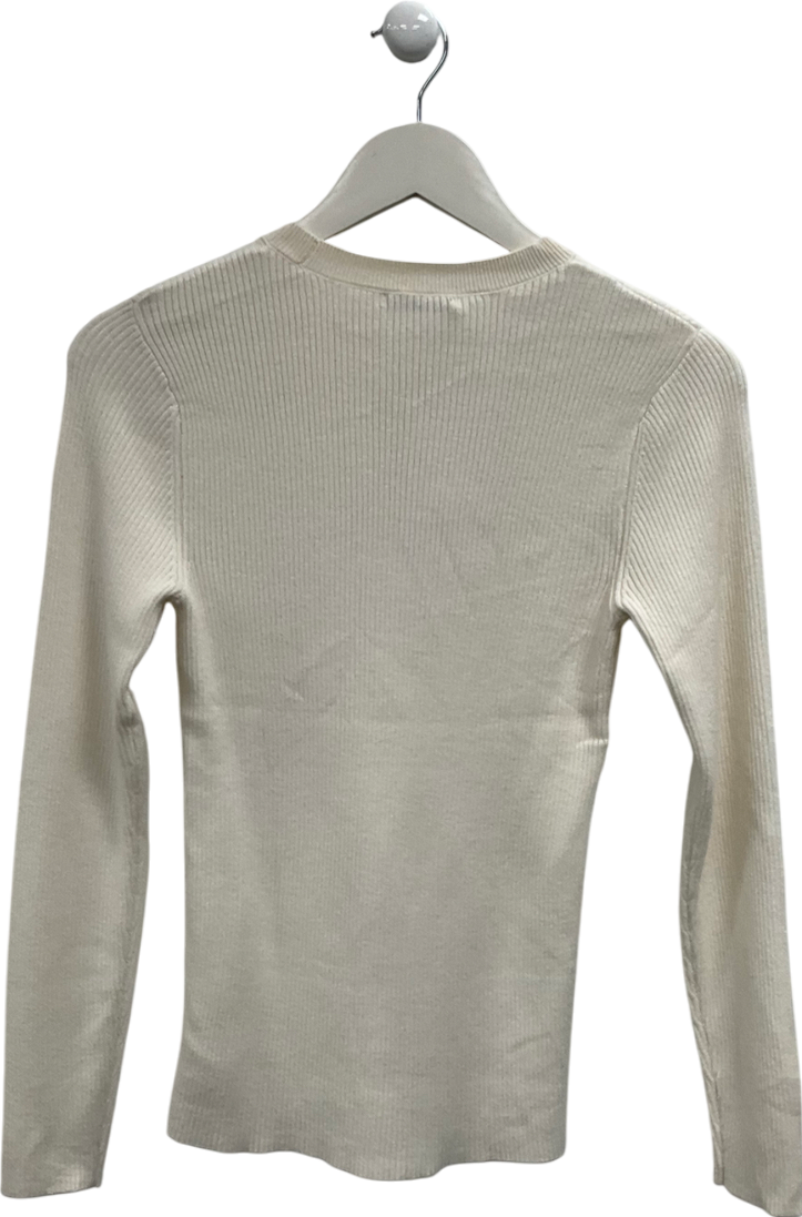 TU Cream Fine Knit Jumper UK 8