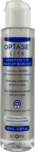 Scope Sensitive Eye Makeup Remover - Gentle Ionized Cleanser - Preservative Free - 100ml