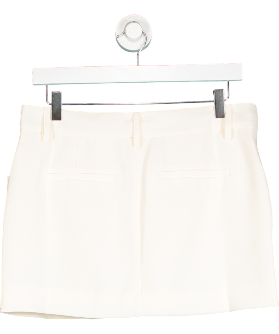 Good American White Luxe Suiting Mini Skirt W27