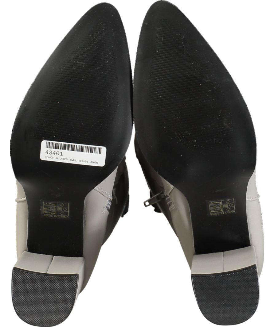 schuh Grey Diya Knee High Boots UK 8 EU 41 👠