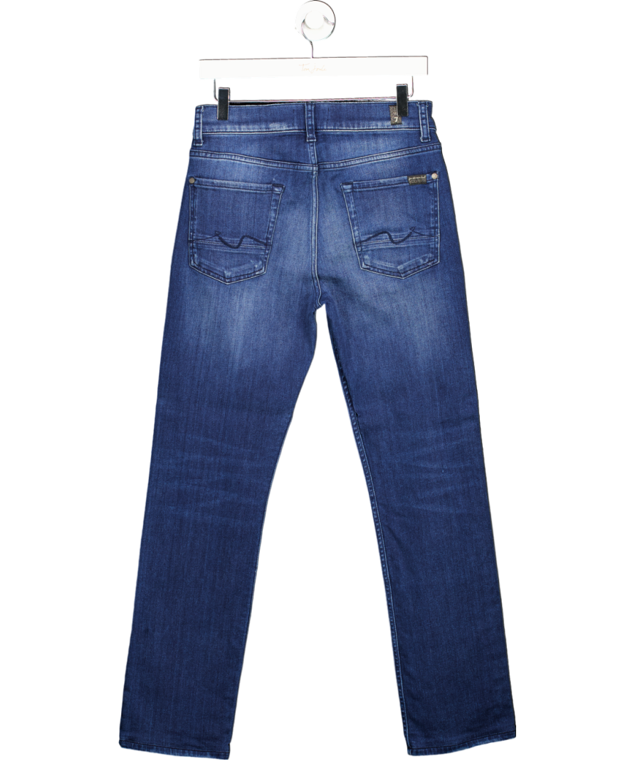 7 For All Mankind Blue Luxe Performance Slimmy Farmington Jeans W29