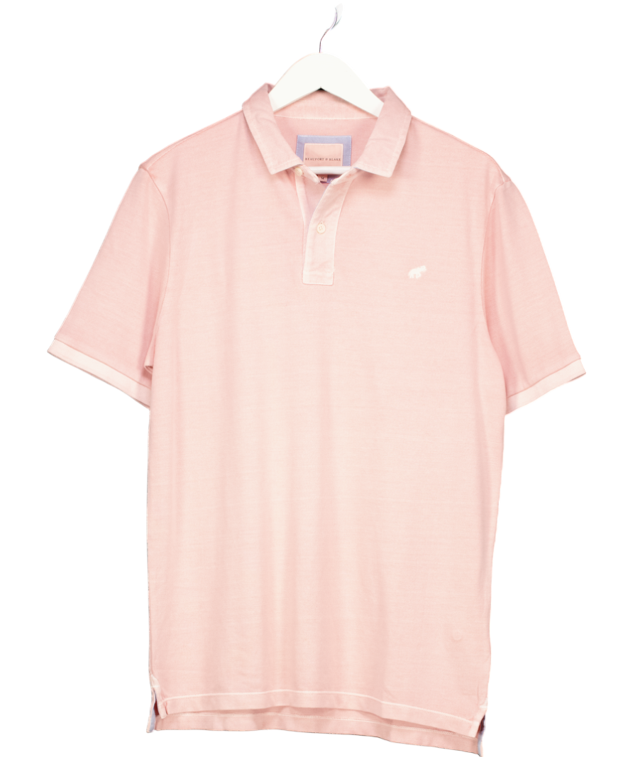 Beaufort & Blake Ringwood Washed Pink Polo UK M