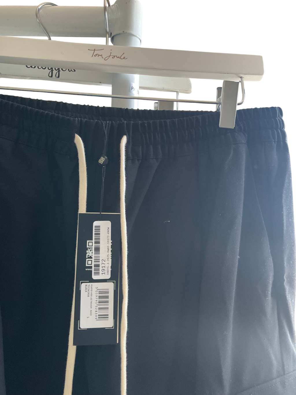 The Couture Club Black Pleated Wide Leg Trousers UK S