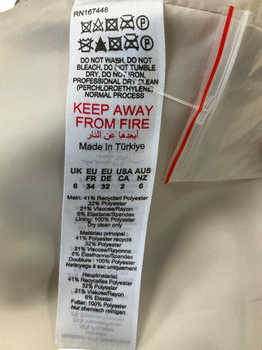 Warehouse Beige Tailored Fitted Waistcoat UK 6