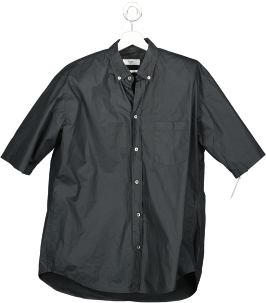 FRANKIE SHOP Black Oversize Belted Shirt UK M