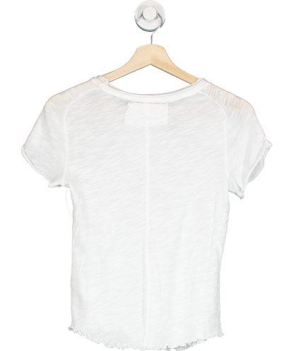 Free People White We The Free Be My Baby Tee UK S