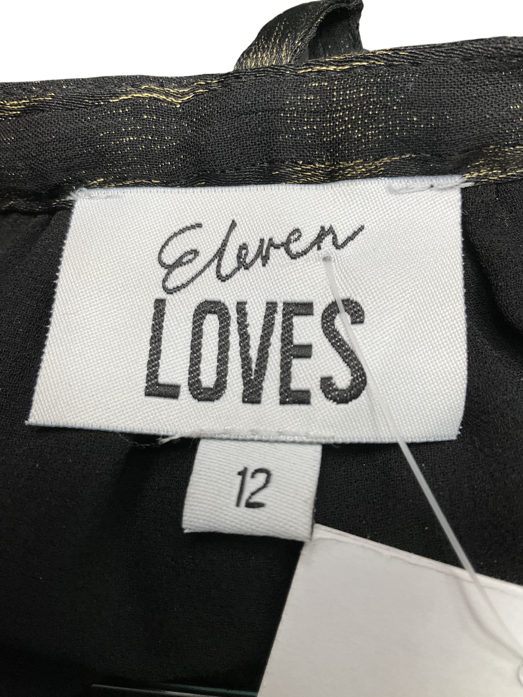 Eleven Loves Metallic Poppy Print Puff Sleeve Blouse And Trouser UK 12