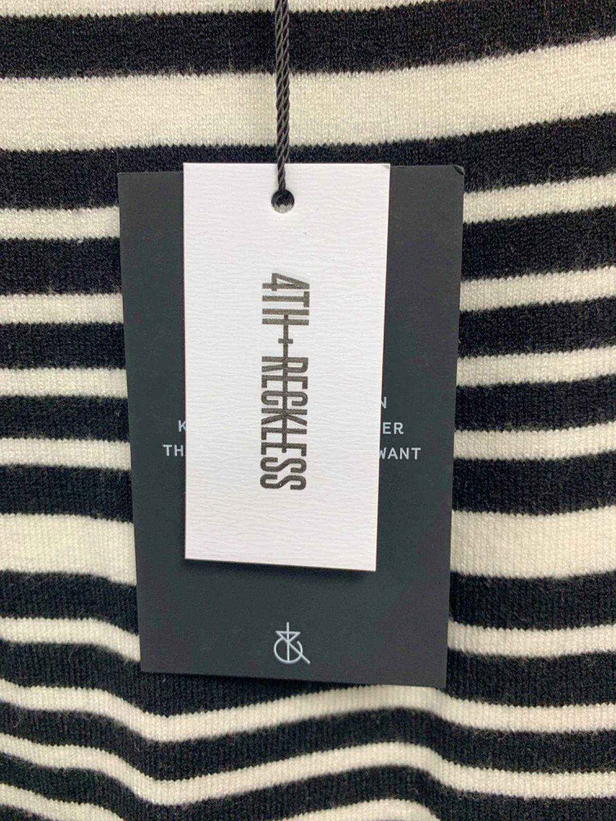 4th & Reckless Multi-Stripe Eva Skirt UK 6