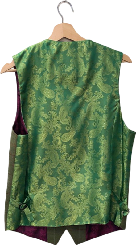Marc Darcy Moss Green Ellis Waistcoat UK 40