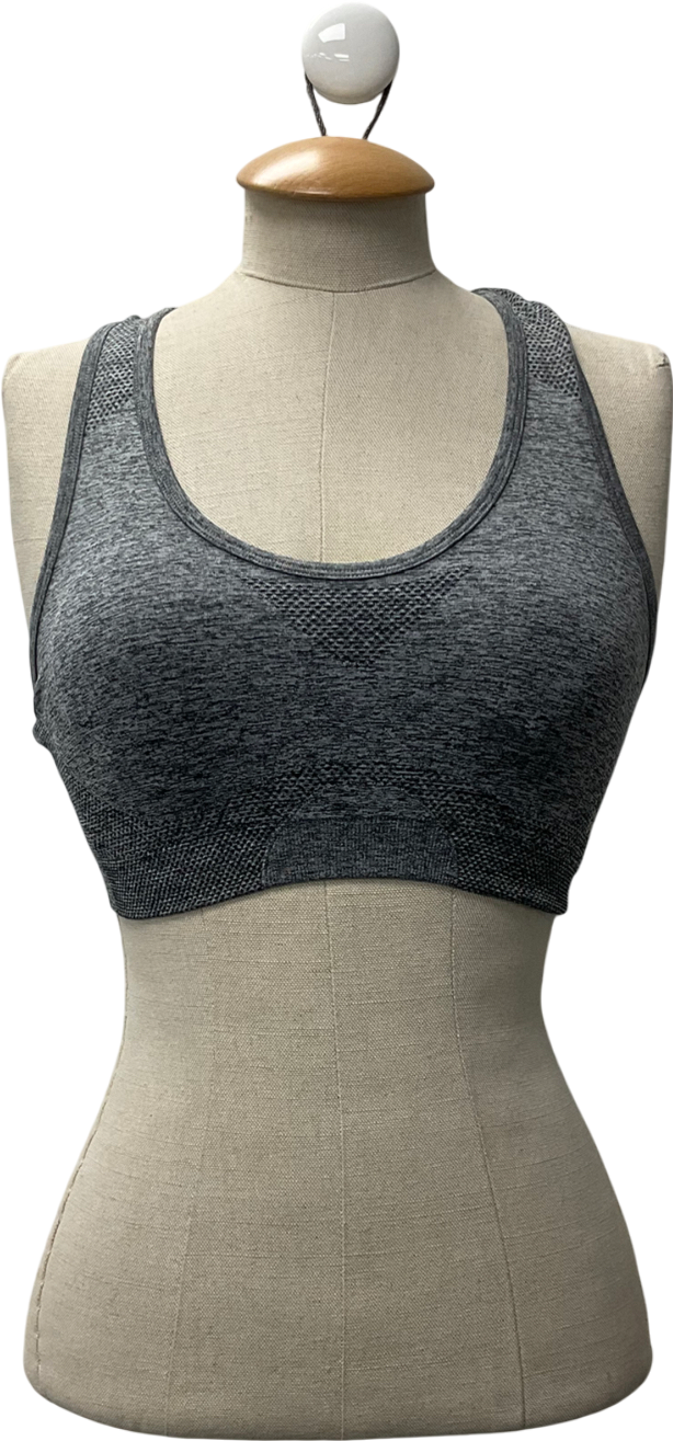 gymshark Grey Seamless Sports Bra UK XS