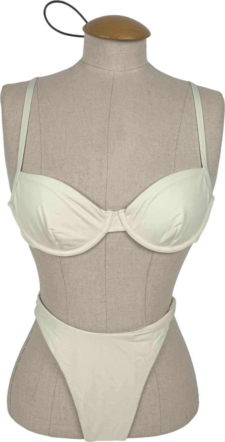 Monday Swimwear Cream Capri Top - Ivory UK S/M