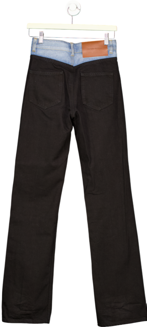 Victoria Beckham Black Julia High Rise Slim Leg Jeans W25