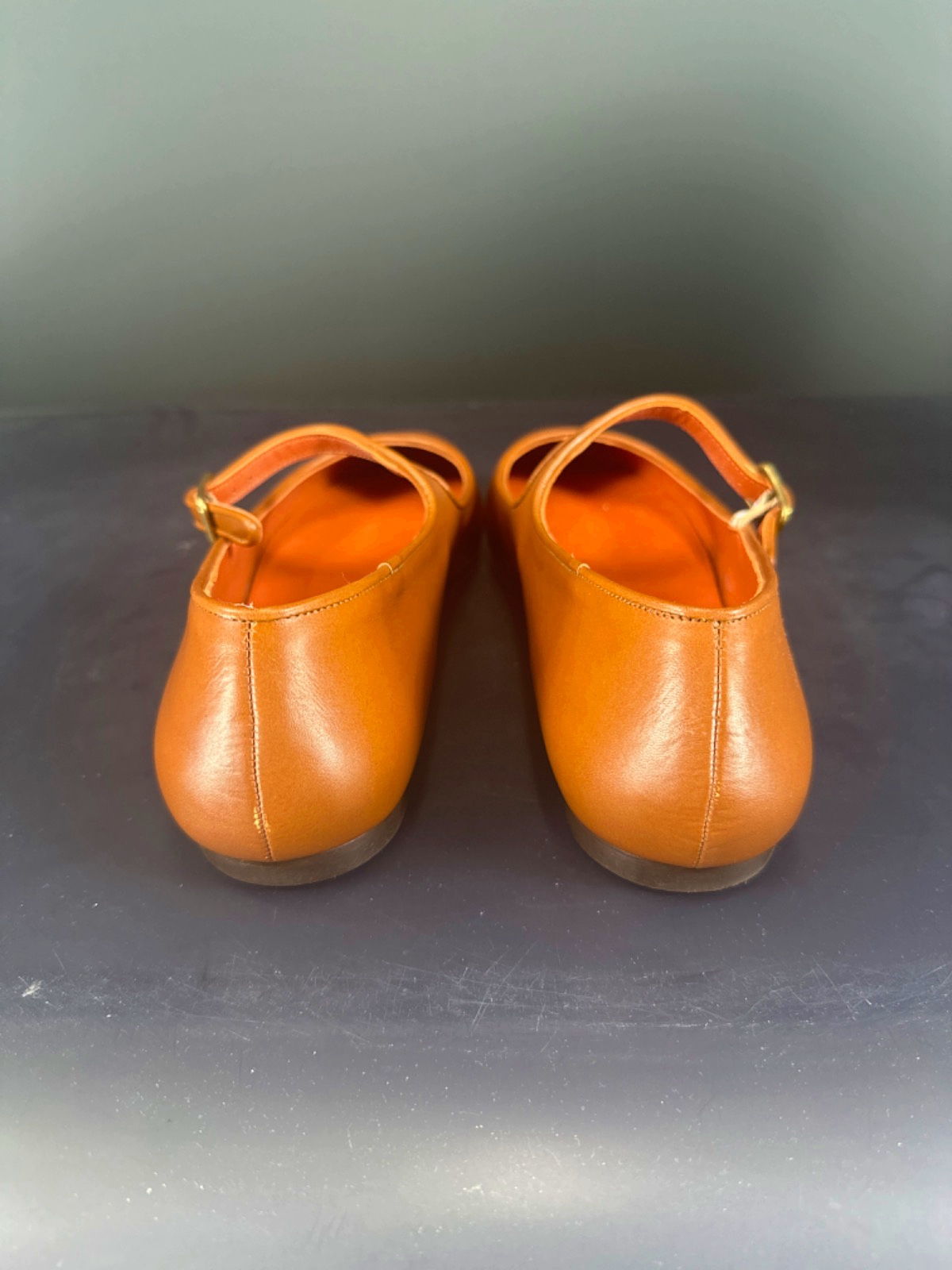 Penelope Chilvers Tan Leather Mary Jane Shoes EU 41