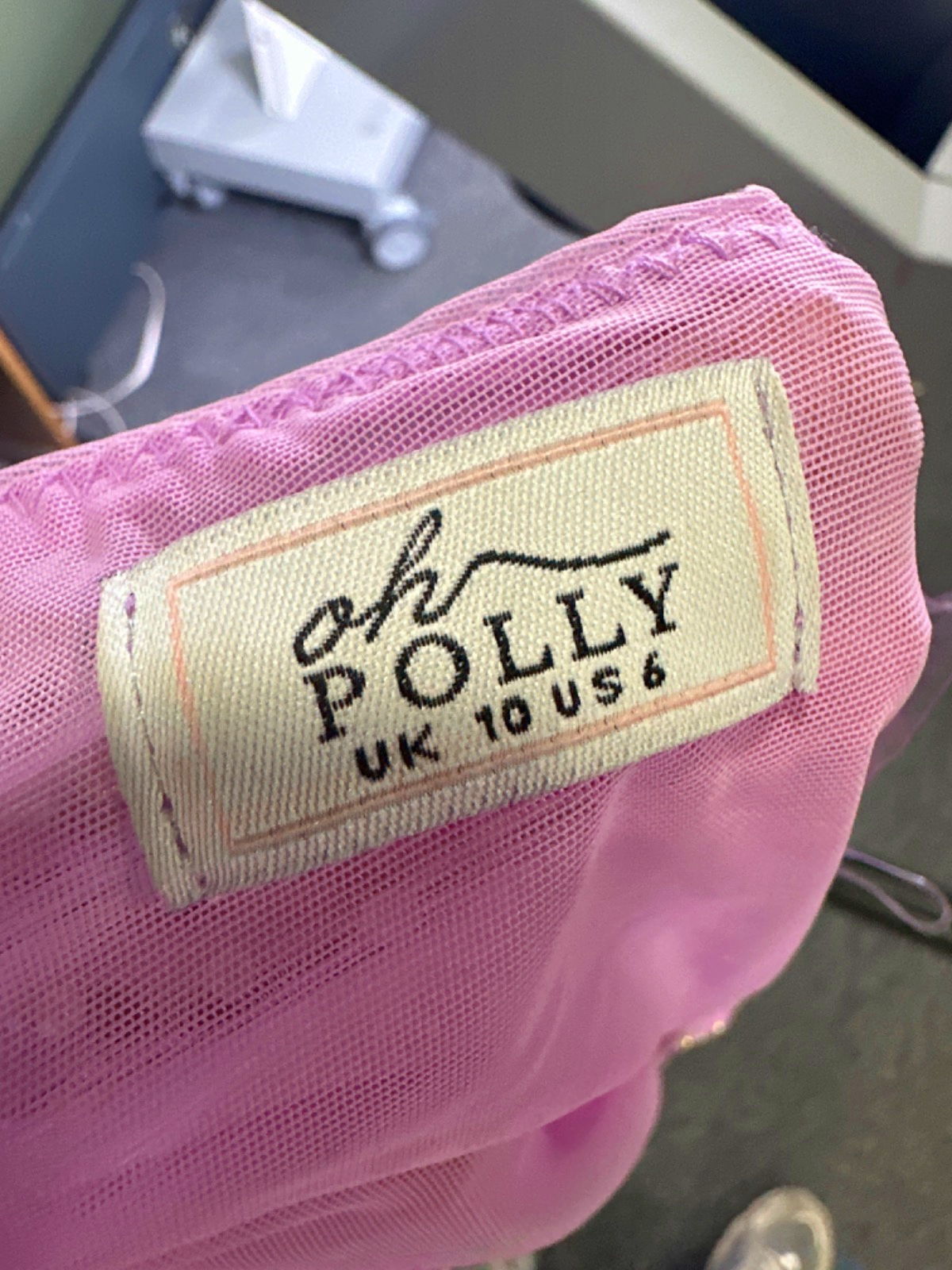 Oh Polly Pink Sequin One Shoulder Mini Dress UK 10