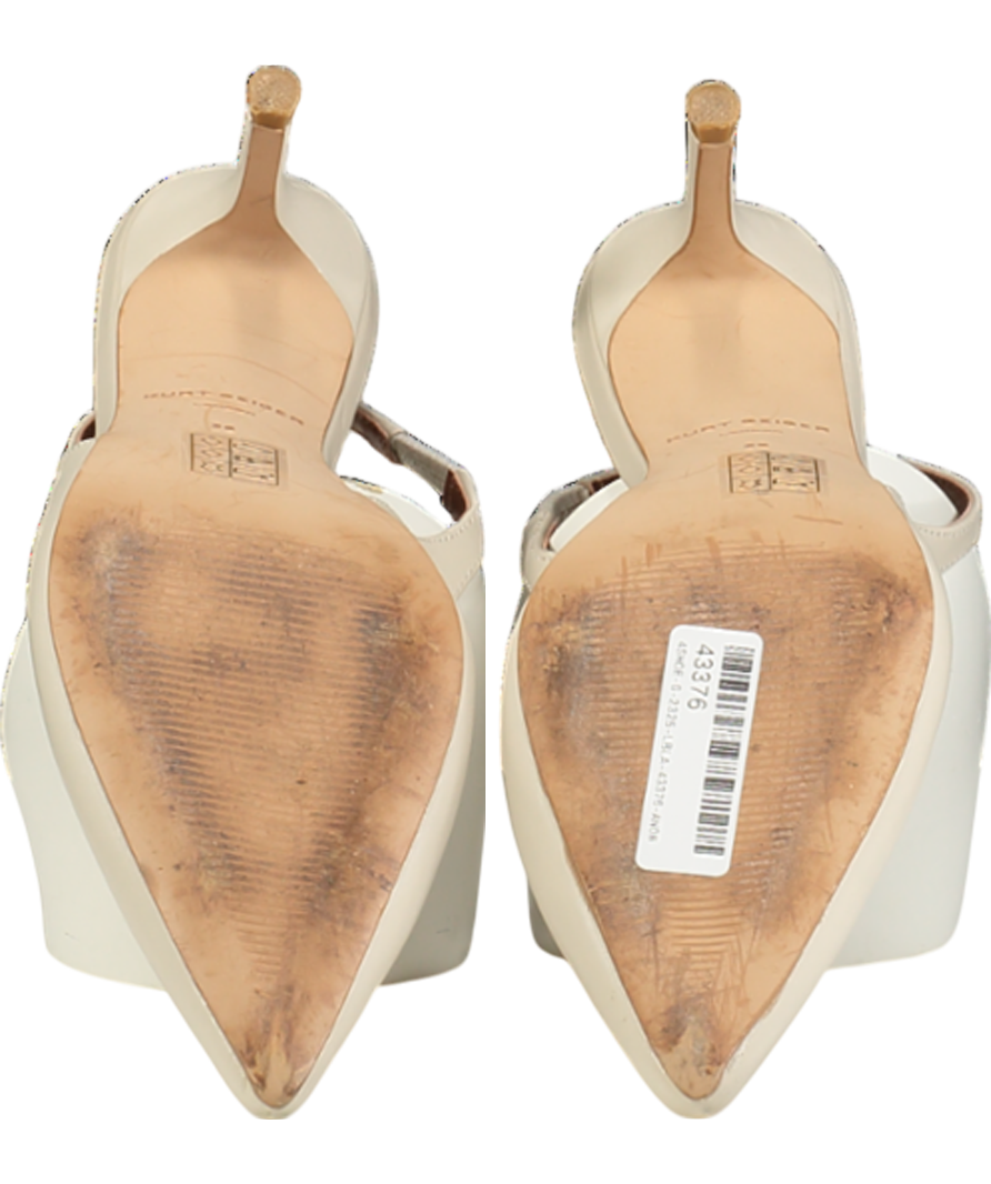 Kurt Geiger Cream Belgravia Sling Back Heel UK 3 EU 36 👠