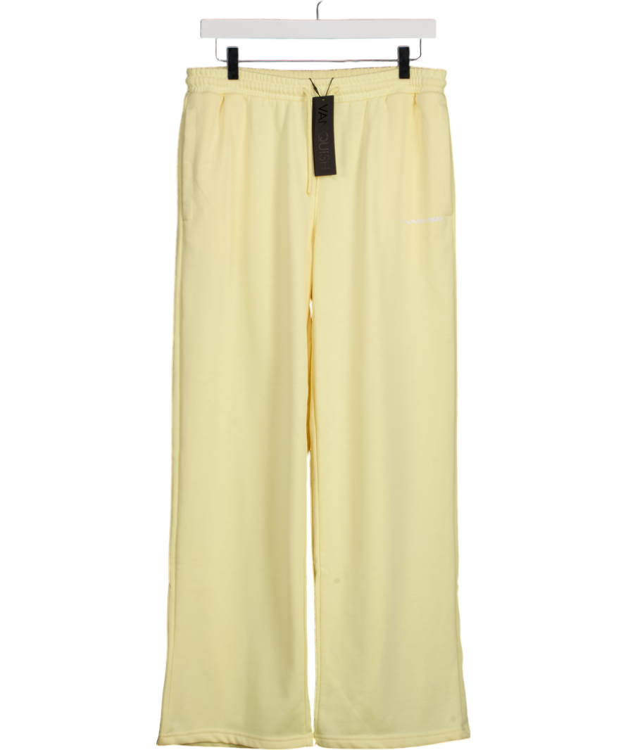 Vanquish Essential Butter Yellow Straight Leg Sweatpants UK M