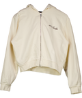 4th & Reckless Cream Logo-embroidered Cotton-jersey Hoody UK S