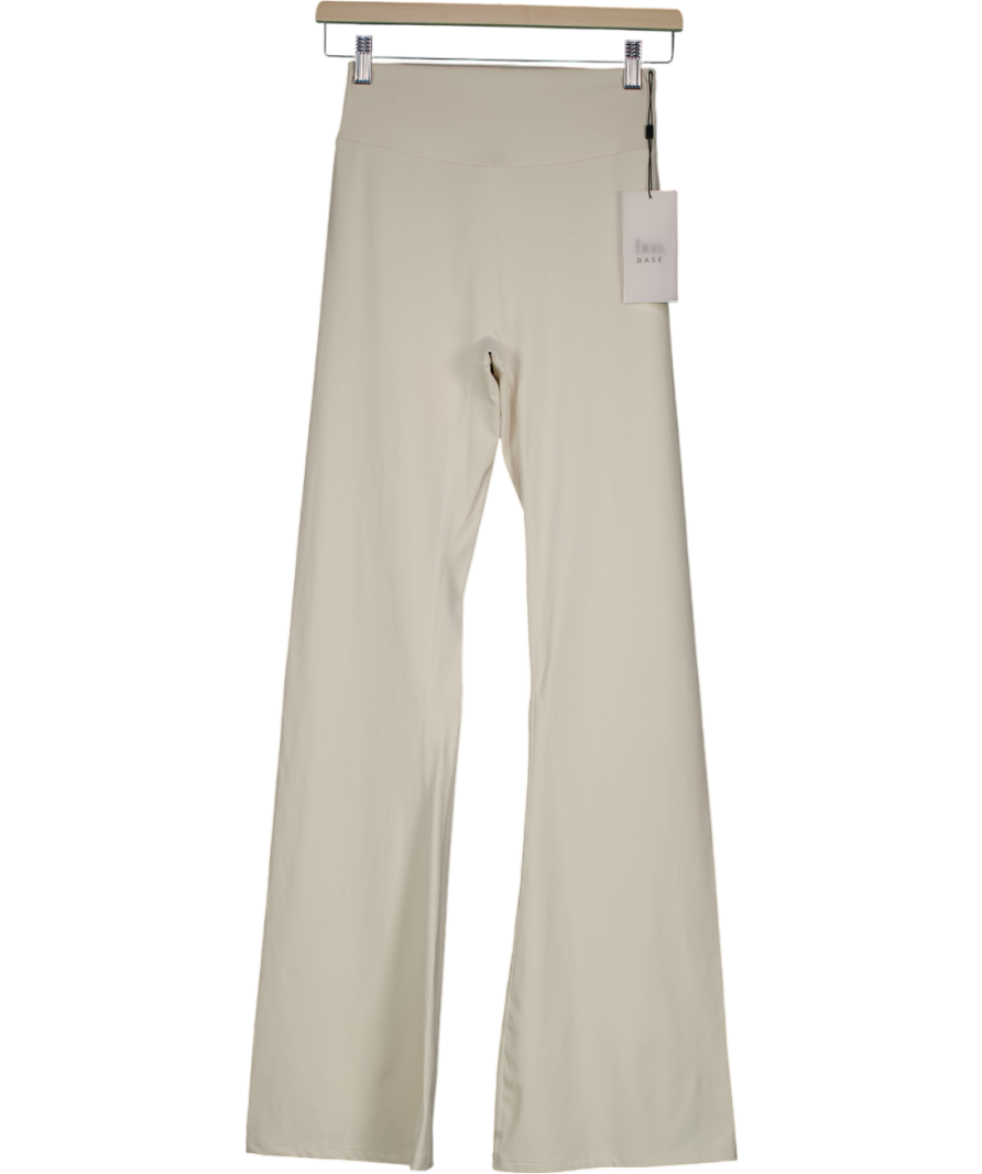 BOA Cream Base Sculpting Flared Leggings UK S