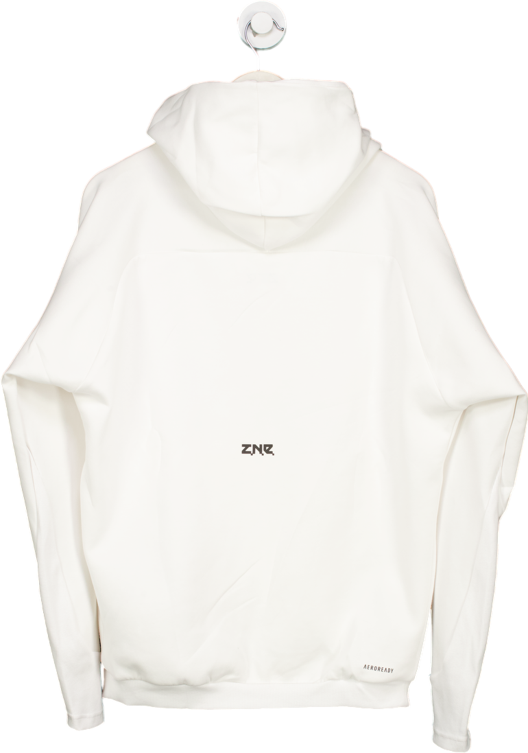 Adidas White M Z.N.E. Primeknit FZ Hoodie UK S