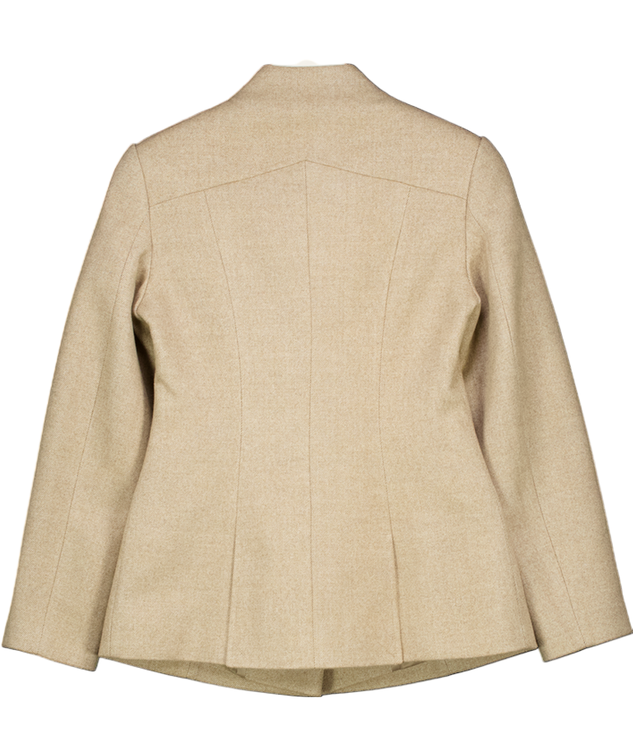 River Island Ri Studio Beige High Collar Blazer UK 6