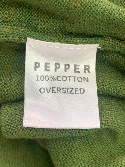 Pepper Green Oversized Turtleneck Jumper - S/M