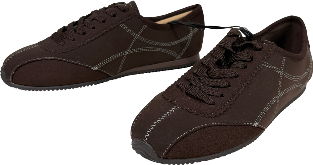 M&S Brown Retro Running Trainers UK 5 EU 38 👠