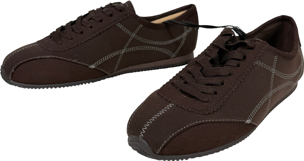 M&S Brown Retro Running Trainers UK 5 EU 38 👠