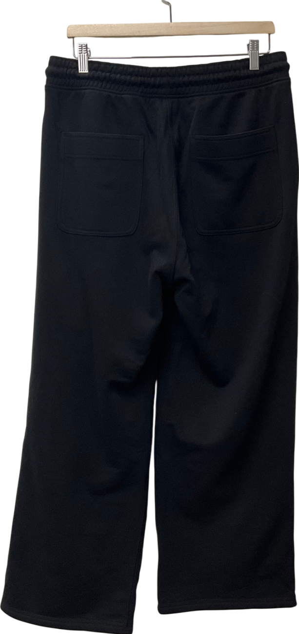 Weekday Black Relaxed Heavyweight Sweatpants UK M